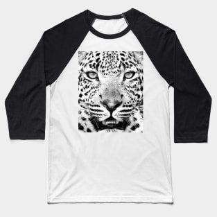 Leopard portrait print Baseball T-Shirt